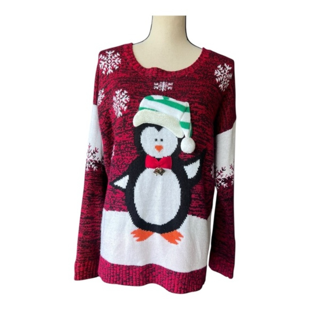 United States Sweaters Penguin Crew Neck Penguin Christmas Sweater Size XL